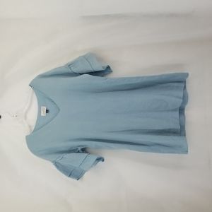 UNIVERSAL THREADS Boho Baby Blue V-Neck Ruffle Sleeve Midi Dress